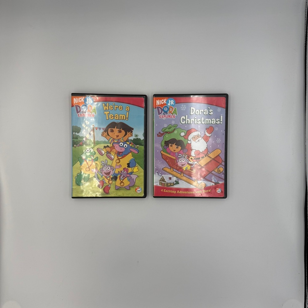 Dora the Explorer We're a Team! and Dora's‎ Christmas DVDs TESTED
